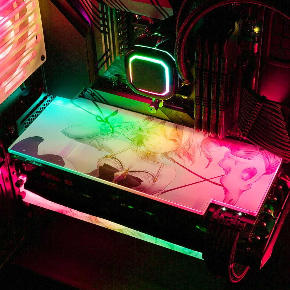 Magical Girl Shepherdess RGB GPU Backplate - Ghost Data - V1Tech