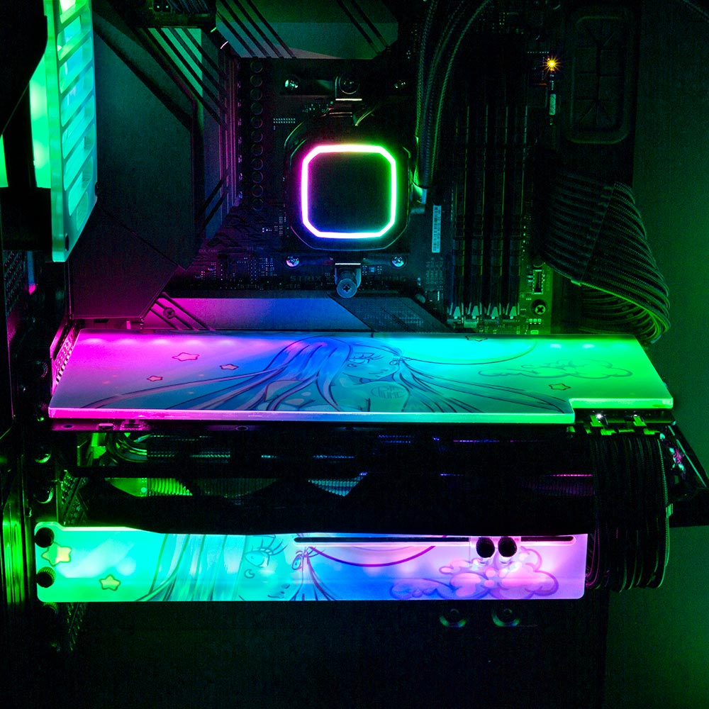 Magical Night RGB GPU Backplate - Piumeli - V1Tech