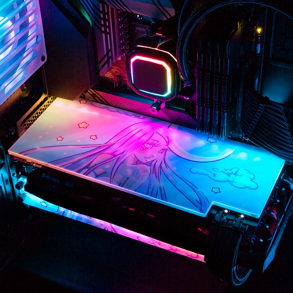 Magical Night RGB GPU Backplate - Piumeli - V1Tech