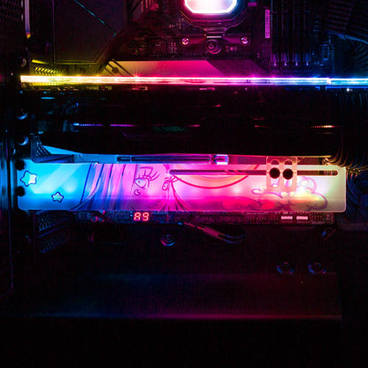 Magical Night RGB GPU Support Bracket - Piumeli - V1Tech