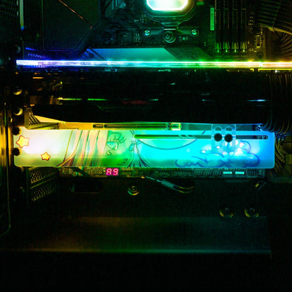 Magical Night RGB GPU Support Bracket - Piumeli - V1Tech