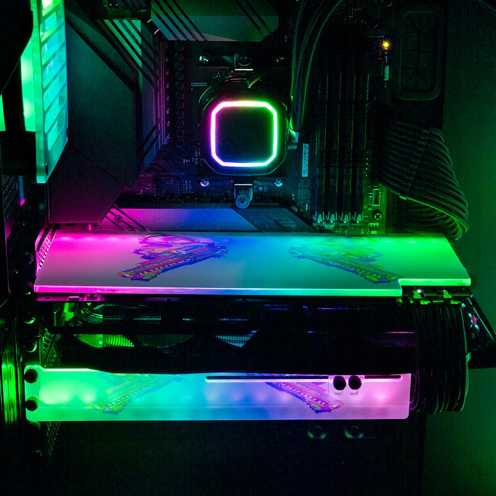 Magnum Force RGB GPU Backplate - Technodrome1 - V1Tech