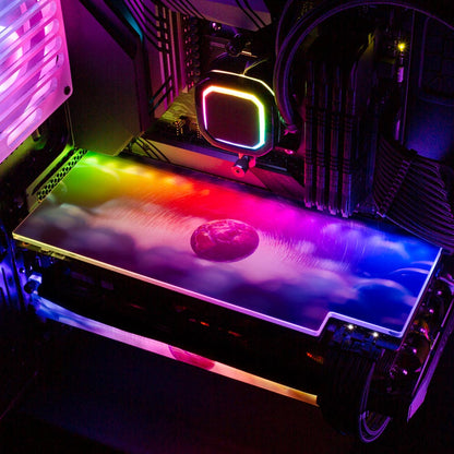 Marble Earth RGB GPU Backplate - Ismaeel Shaikh - V1Tech