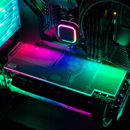 Midnight Blues RGB GPU Backplate - Utopia Graphix - V1Tech