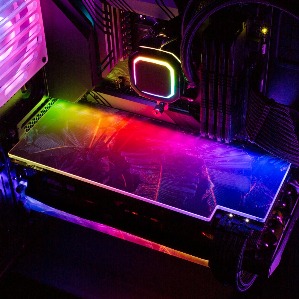 Midnight Jungle RGB GPU Backplate - Gabrielle Salonga - V1Tech