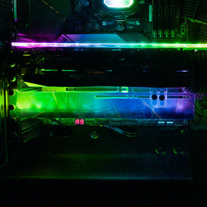 Midnight Jungle RGB GPU Support Bracket - Gabrielle Salonga - V1Tech