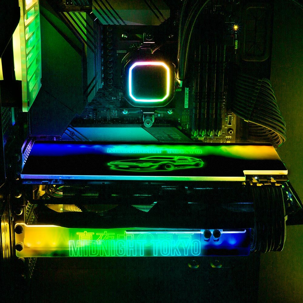 Midnight Tokyo 86 RGB GPU Backplate - In House - V1Tech