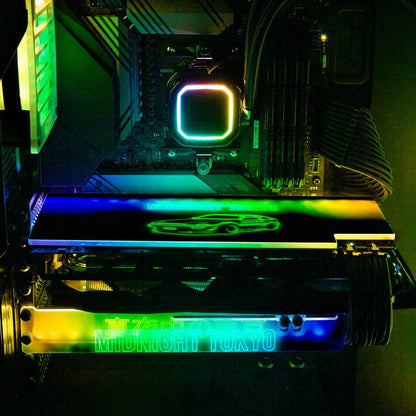 Midnight Tokyo 86 RGB GPU Backplate - In House - V1Tech