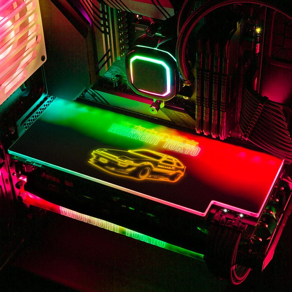 Midnight Tokyo 86 RGB GPU Backplate - In House - V1Tech