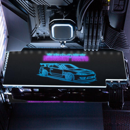 Midnight Tokyo S15 RGB GPU Backplate - In House - V1Tech