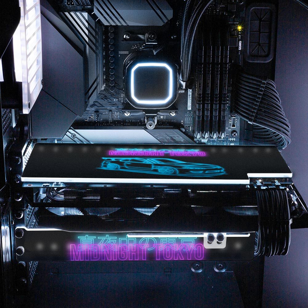 Midnight Tokyo S15 RGB GPU Backplate - In House - V1Tech