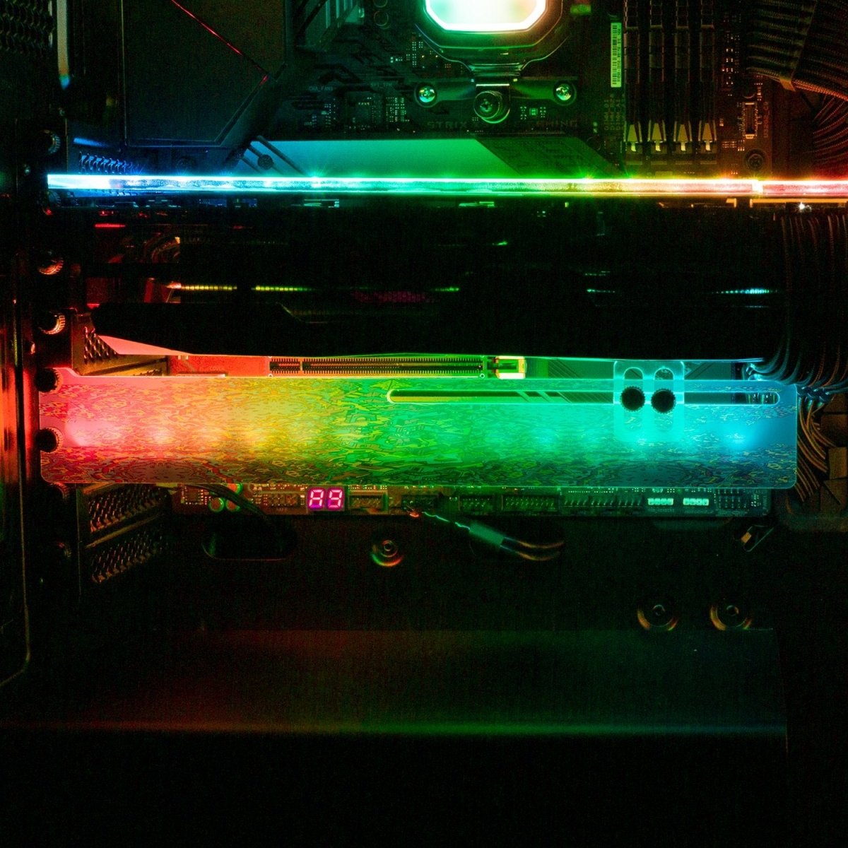 Migraine RGB GPU Support Bracket - Dune Haggar - V1Tech