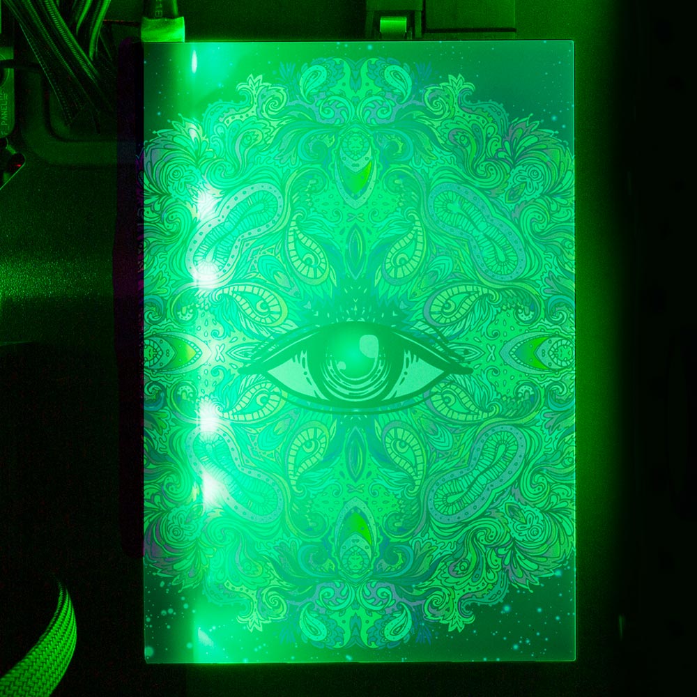 Mind Eye RGB HDD Cover Vertical - V1Tech