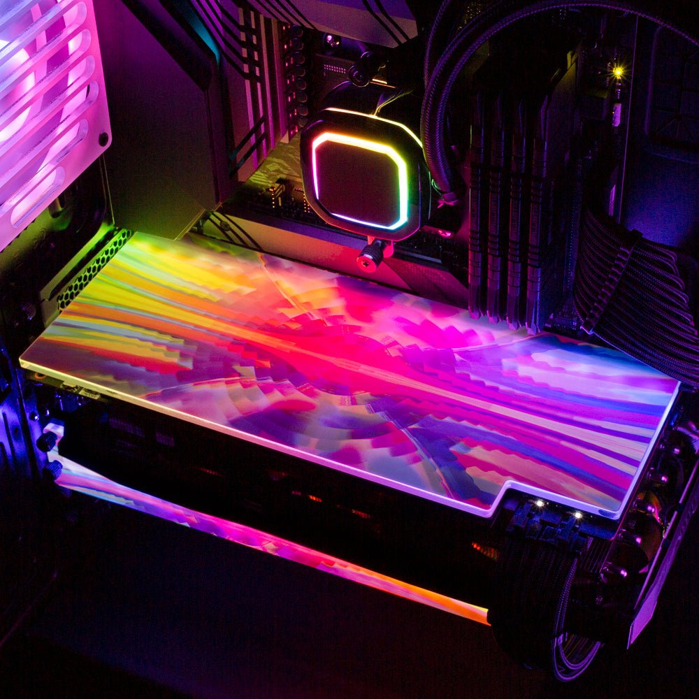 Monday Space Vibes RGB GPU Backplate - Guedda HM - V1Tech