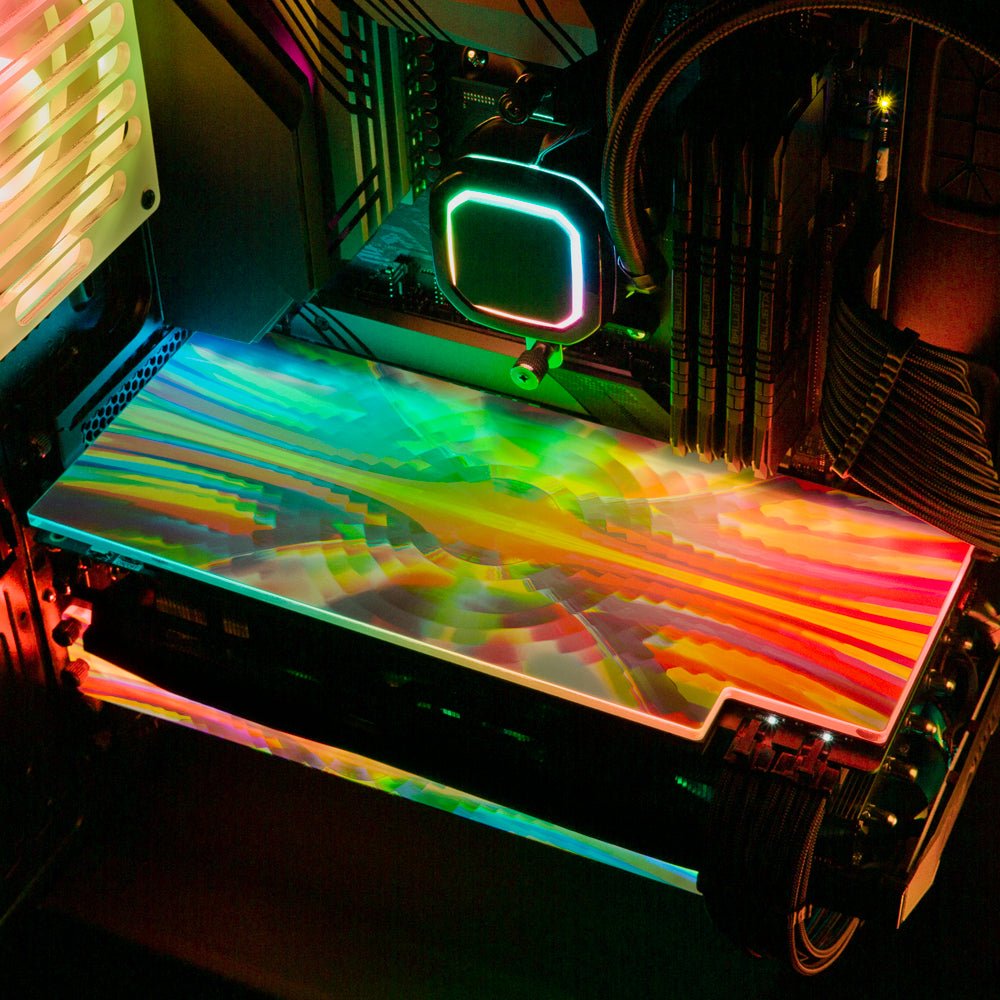 Monday Space Vibes RGB GPU Backplate - Guedda HM - V1Tech