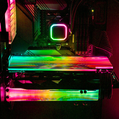 Monday Space Vibes RGB GPU Backplate - Guedda HM - V1Tech