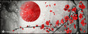 Moon and Sakura Large Mouse Pad