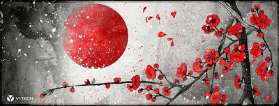 Moon and Sakura Large Mouse Pad