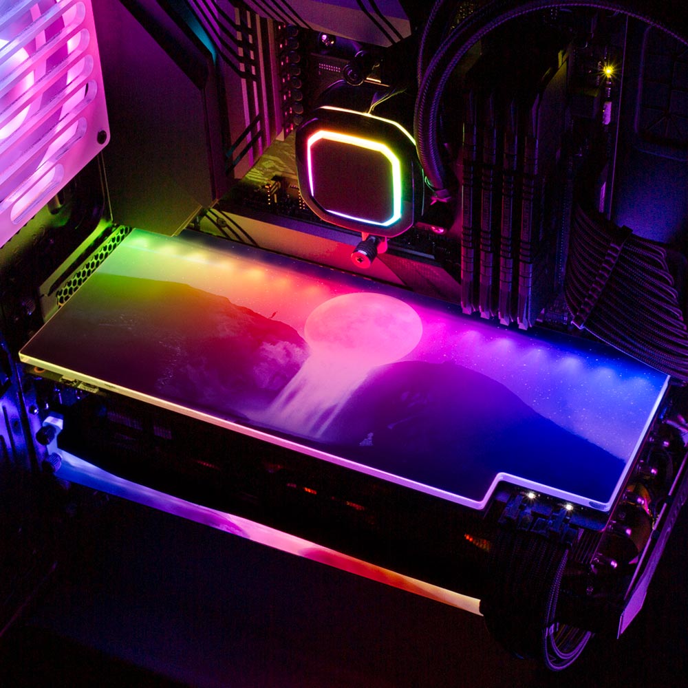 Moon Fall RGB GPU Backplate - Ismaeel Shaikh - V1Tech