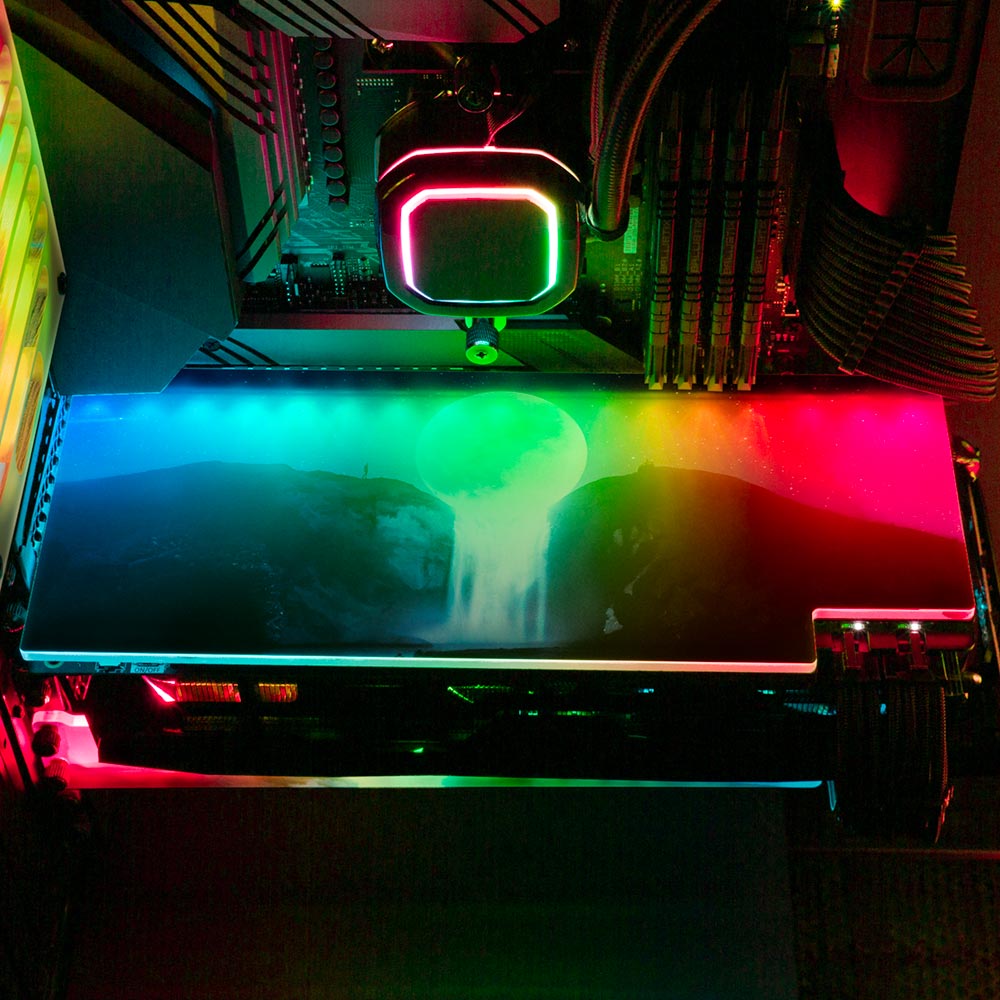 Moon Fall RGB GPU Backplate - Ismaeel Shaikh - V1Tech