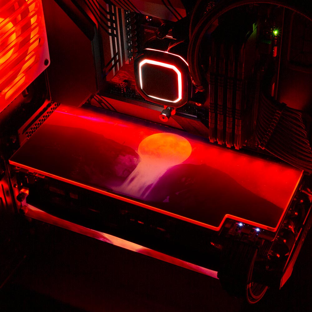 Moon Fall RGB GPU Backplate - Ismaeel Shaikh - V1Tech