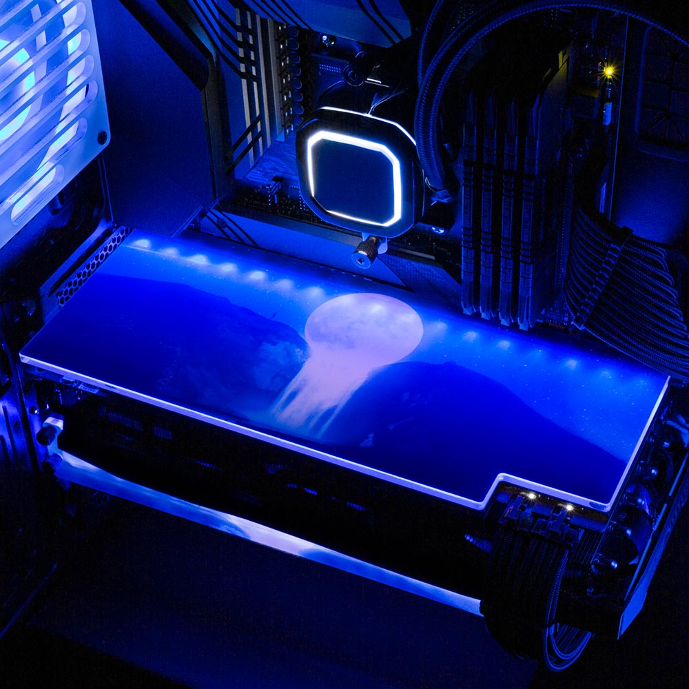 Moon Fall RGB GPU Backplate - Ismaeel Shaikh - V1Tech