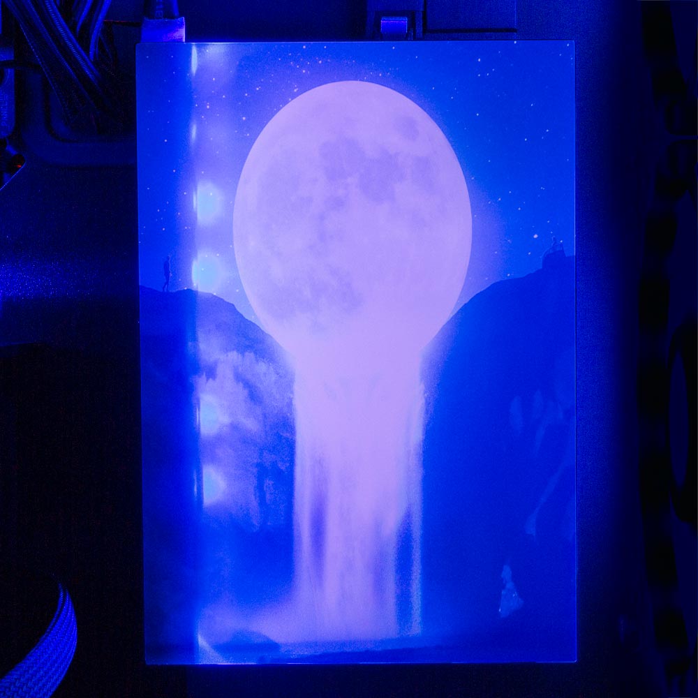 Moon Fall RGB HDD Cover Vertical - Ismaeel Shaikh - V1Tech