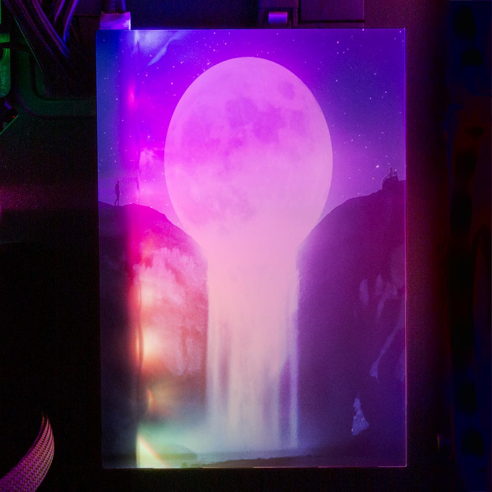 Moon Fall RGB HDD Cover Vertical - Ismaeel Shaikh - V1Tech