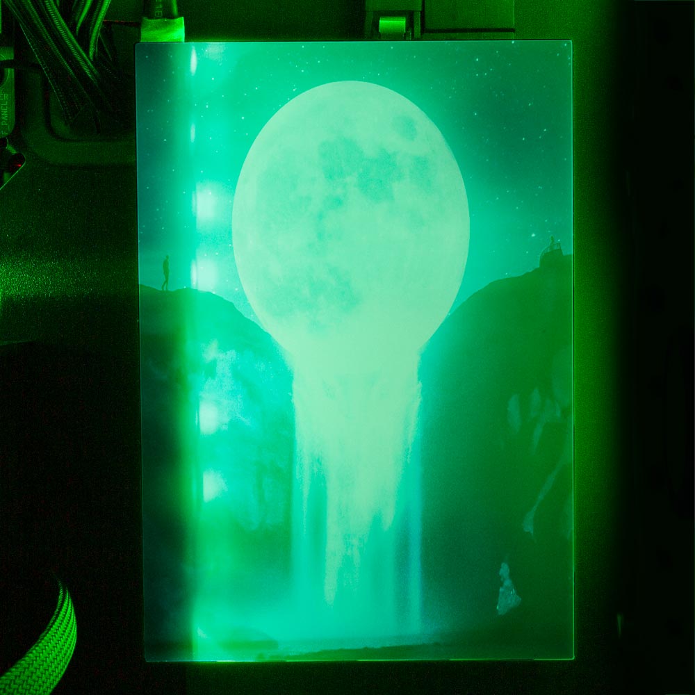 Moon Fall RGB HDD Cover Vertical - Ismaeel Shaikh - V1Tech