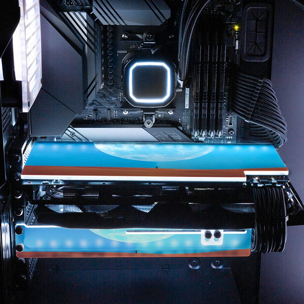 Moon Ritual RGB GPU Backplate - Spectacular.way - V1Tech