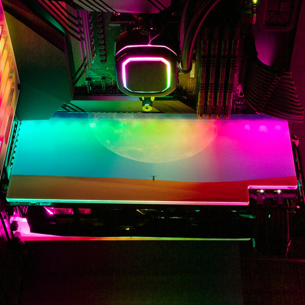 Moon Ritual RGB GPU Backplate - Spectacular.way - V1Tech