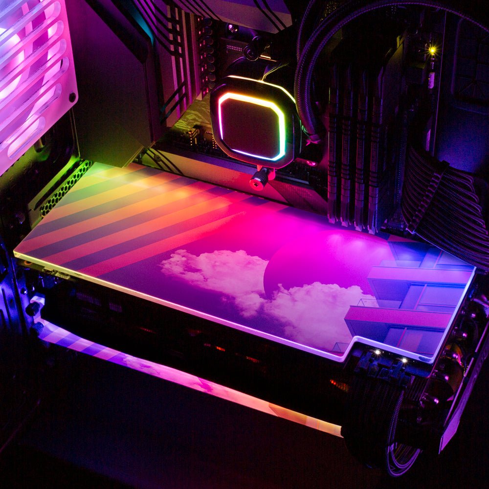 Morning Vista Plain RGB GPU Backplate - Gabrielle Salonga - V1Tech