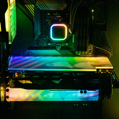 Morning Vista Plain RGB GPU Backplate - Gabrielle Salonga - V1Tech