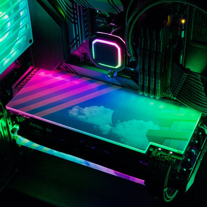 Morning Vista Plain RGB GPU Backplate - Gabrielle Salonga - V1Tech