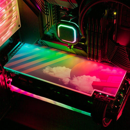 Morning Vista Plain RGB GPU Backplate - Gabrielle Salonga - V1Tech