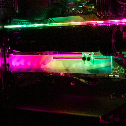 Morning Vista Plain RGB GPU Support Bracket - Gabrielle Salonga - V1Tech