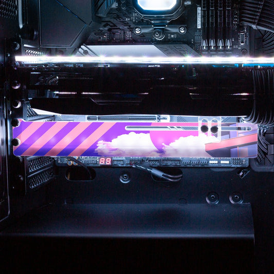 Morning Vista Plain RGB GPU Support Bracket - Gabrielle Salonga - V1Tech