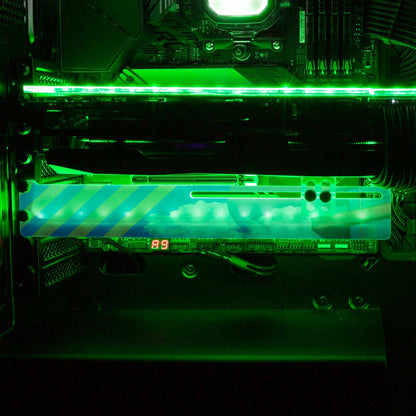 Morning Vista Plain RGB GPU Support Bracket - Gabrielle Salonga - V1Tech