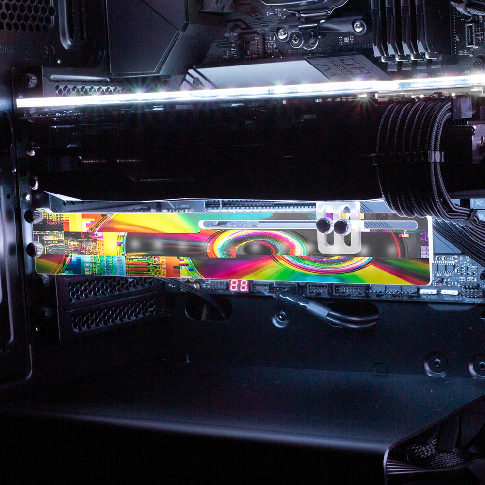 Motherboard RGB GPU Support Bracket - Tankuss - V1Tech