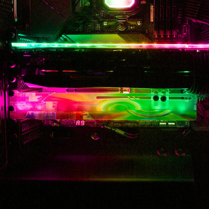 Motherboard RGB GPU Support Bracket - Tankuss - V1Tech