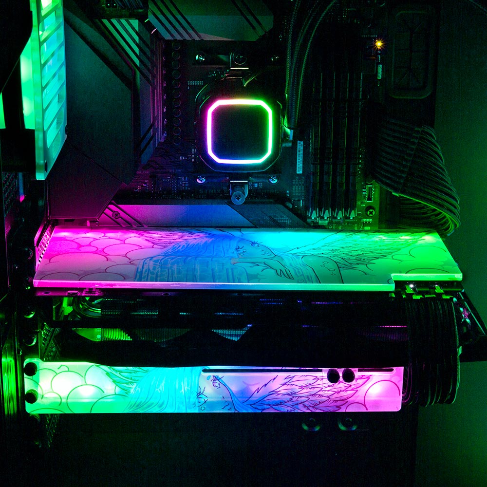 My Angel RGB GPU Backplate - Piumeli - V1Tech