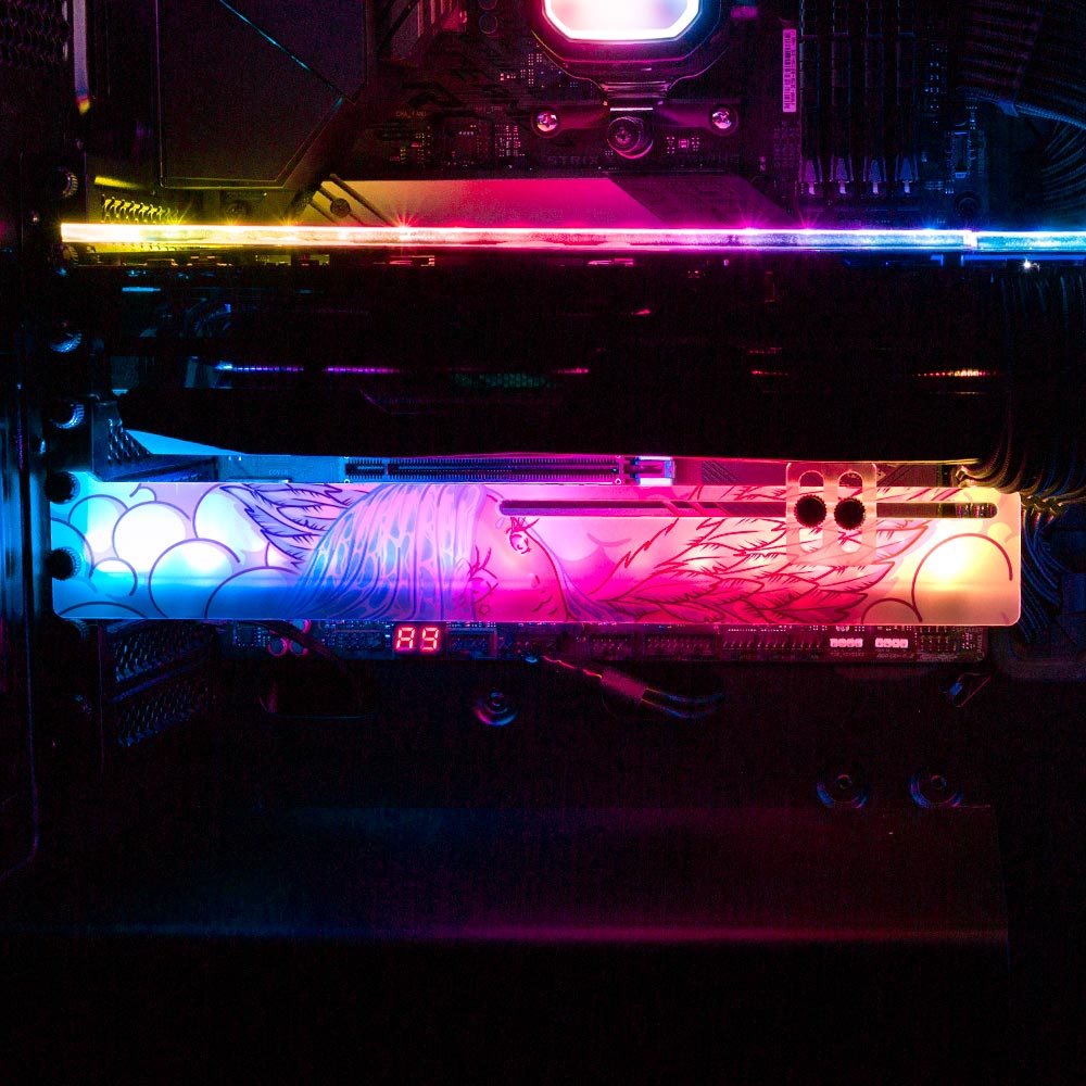 My Angel RGB GPU Support Bracket - Piumeli - V1Tech