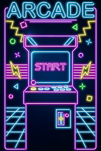 Neon Arcade Plexi Glass Wall Art