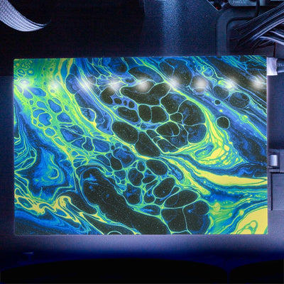 Neon Green RGB HDD Cover Horizontal