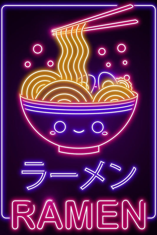 Neon Ramen Plexi Glass Wall Art - Donnie Art - V1Tech