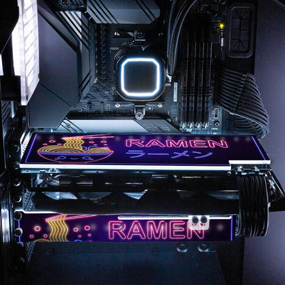 Neon Ramen RGB GPU Backplate - Donnie Art - V1Tech