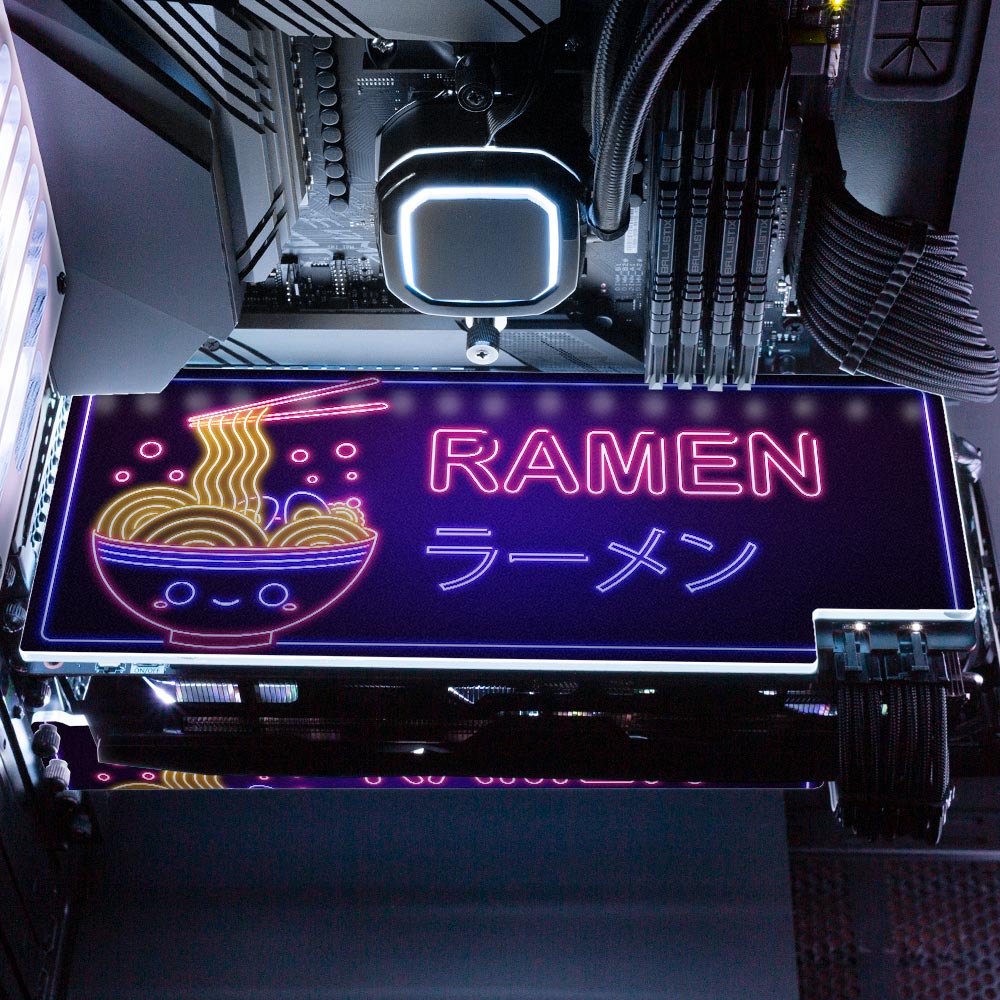 Neon Ramen RGB GPU Backplate - Donnie Art - V1Tech