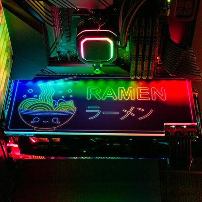 Neon Ramen RGB GPU Backplate - Donnie Art - V1Tech