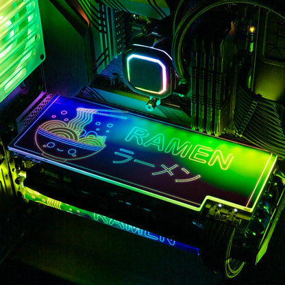 Neon Ramen RGB GPU Backplate - Donnie Art - V1Tech