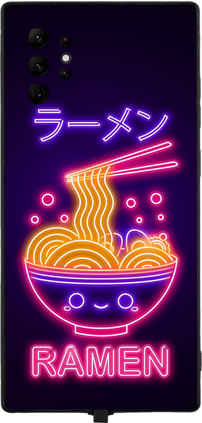 Neon Ramen RGB LED Protective Phone Case for iPhone and Samsung Models - Donnie Art - V1 Tech